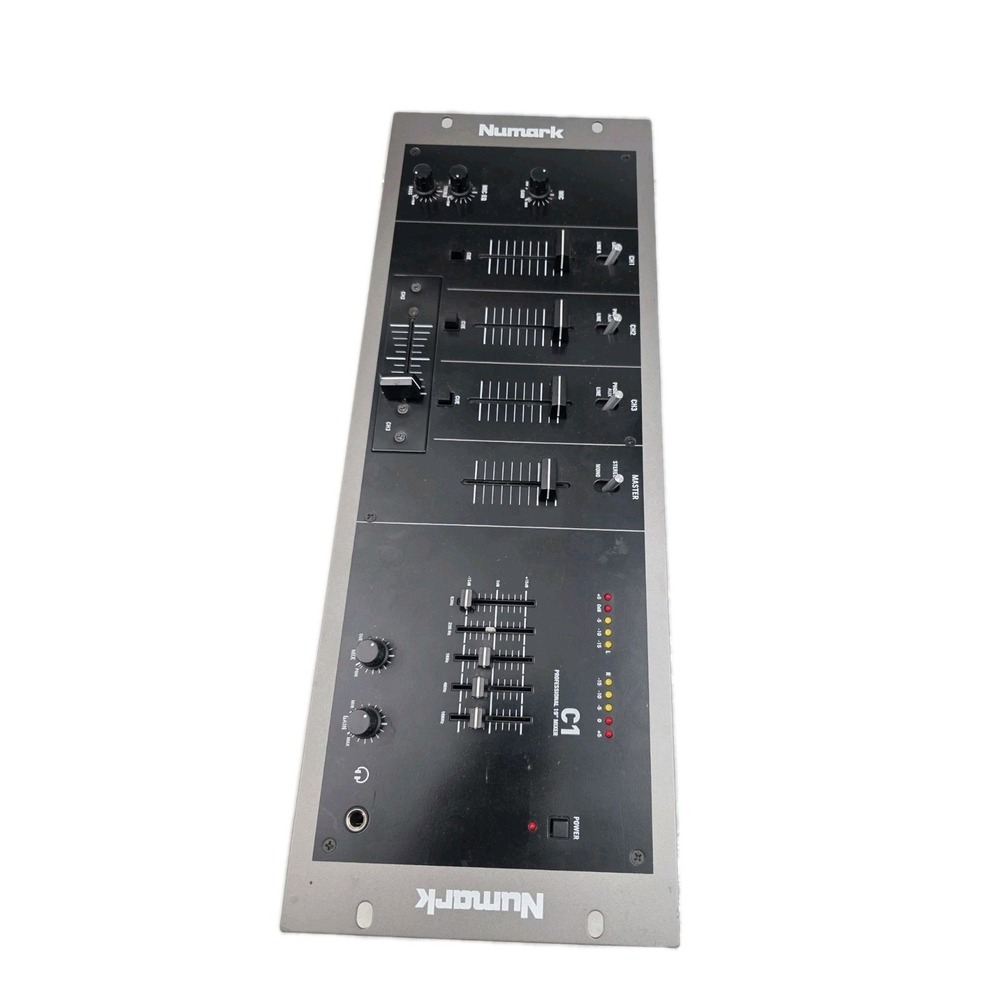 NUMARK C1 Professional 19" Mixer 3 Channel Works Well